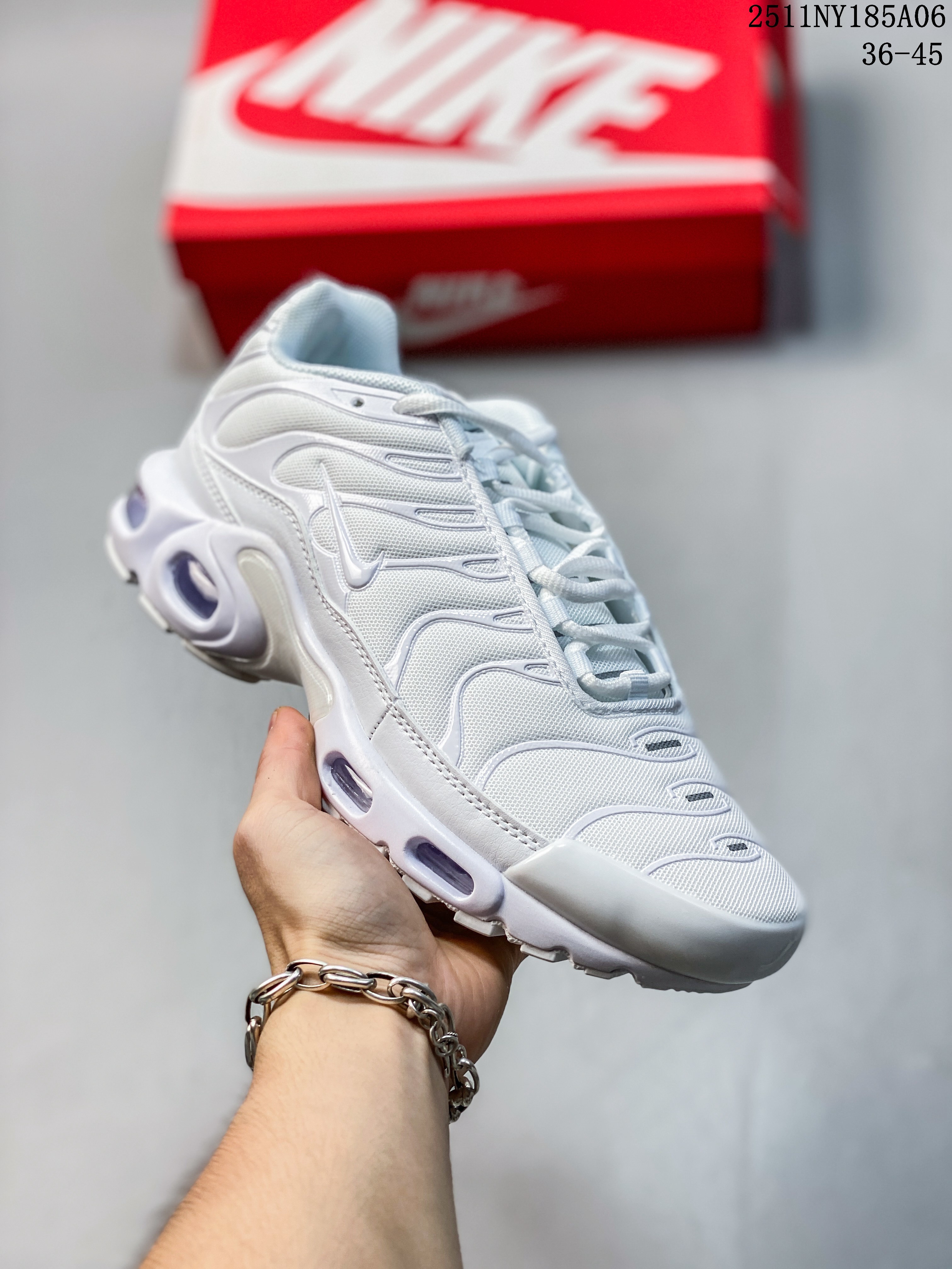 Nike Air Max Plus "Triple White" 604133‑100
