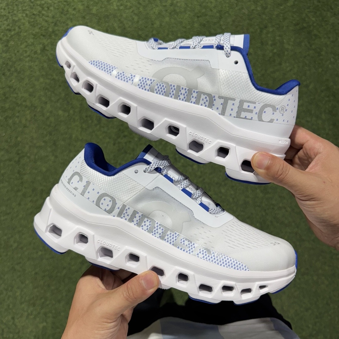 On Cloudmonster 3ME10460629 white bright blue