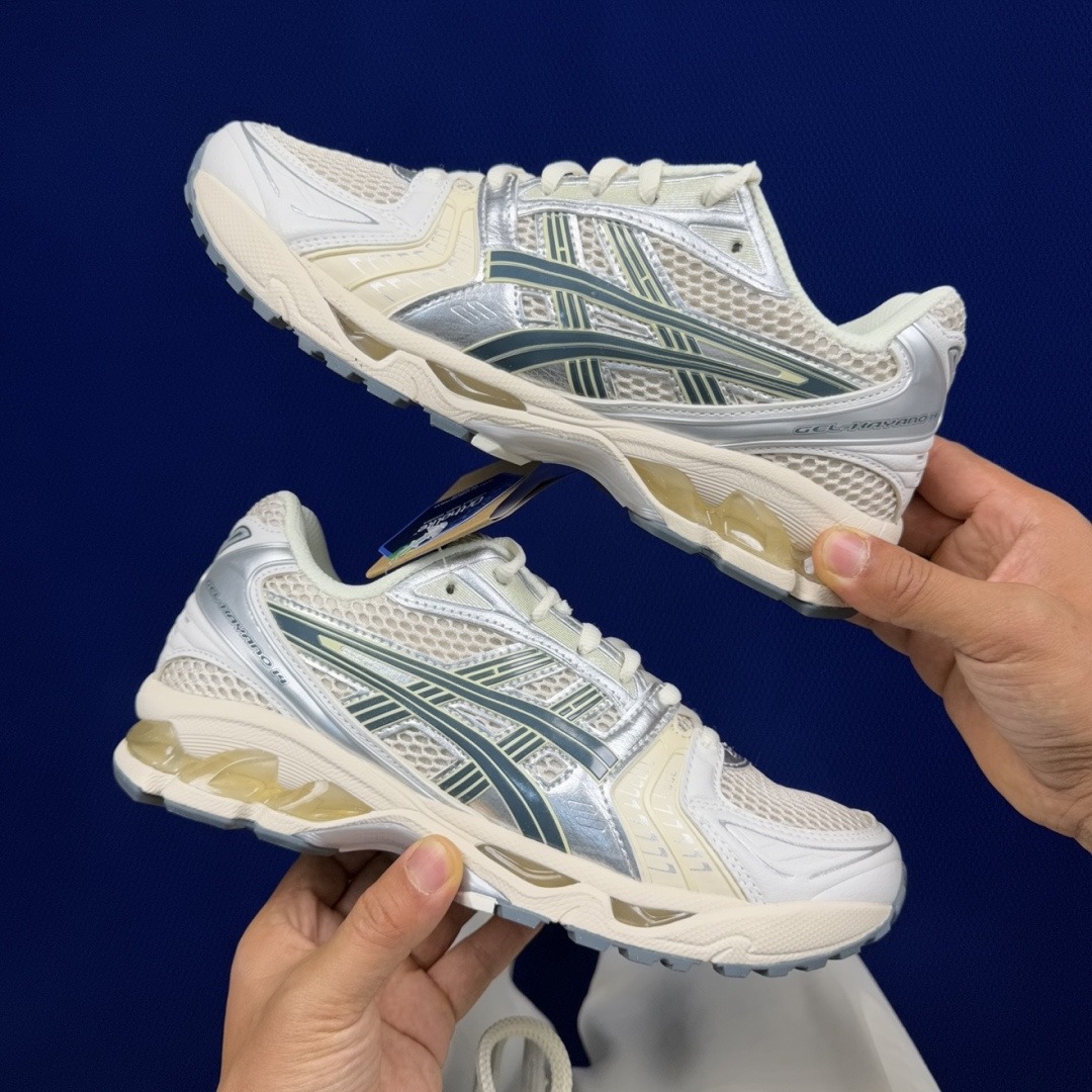 ASICS Gel-Kayano 14 1201A019-200 silver white Green