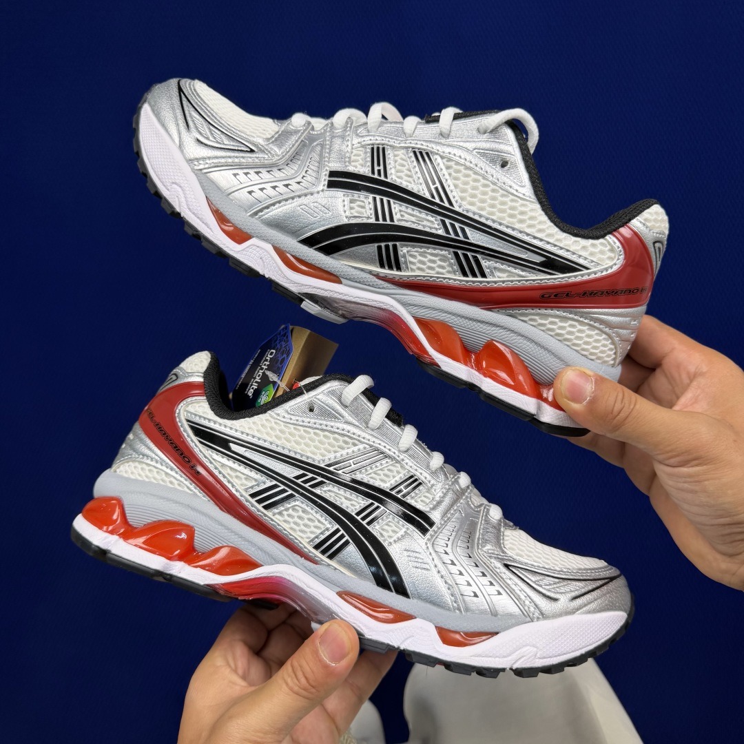 ASICS Gel-Kayano 14 1201A019-103 white and red