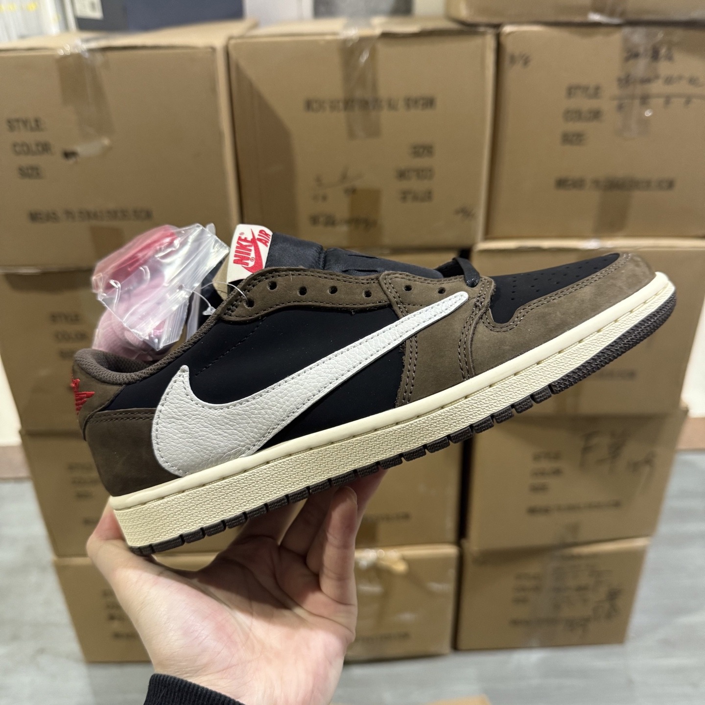 Travis Scott Air Jordan 1 Low reverse mocha dm7866‑202