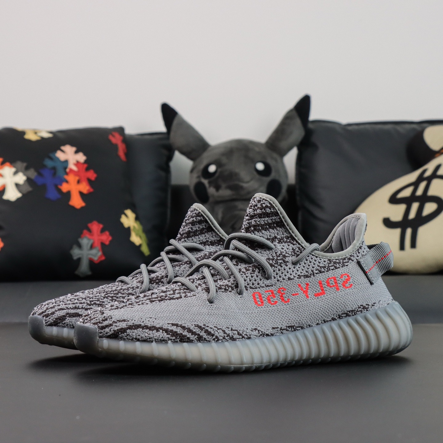 Yeezy Boost 350 V2 new gray orange AH2203